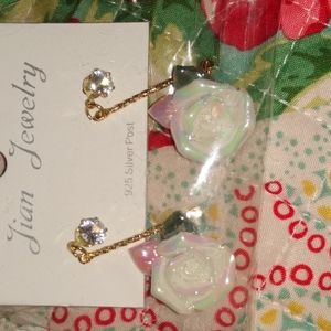 Silver post Earrings